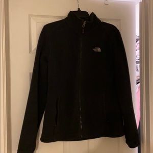 North face zip up dark smoke grey size L